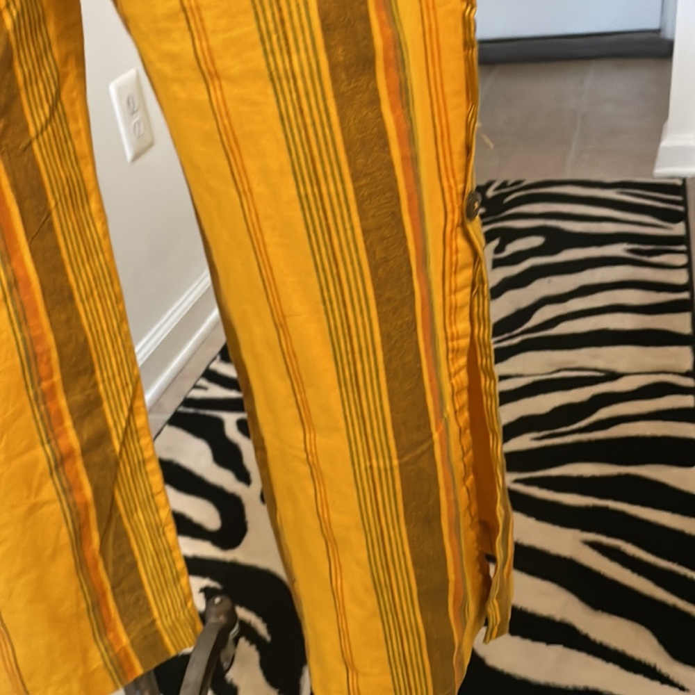 MAX Button Side Slit Cotton Pants Size S 😘 - Picture 9 of 11